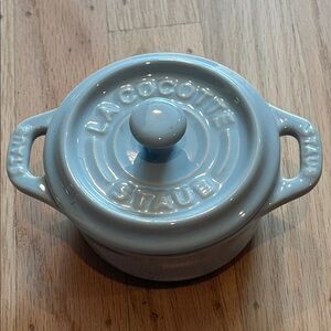 NIB Staub Light Blue Mini Cocotte